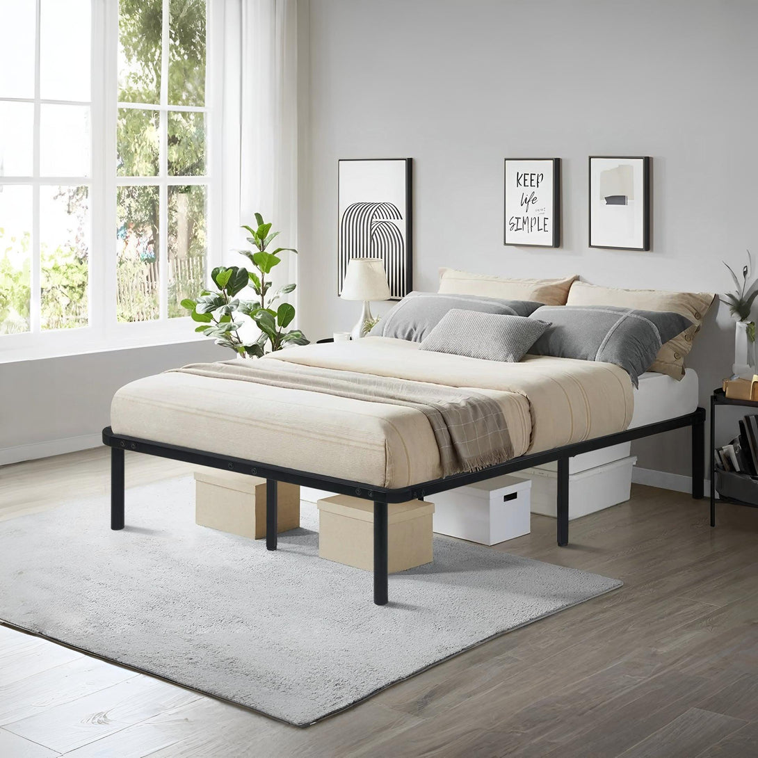 Graham King Single Metal Bed Frame - Black