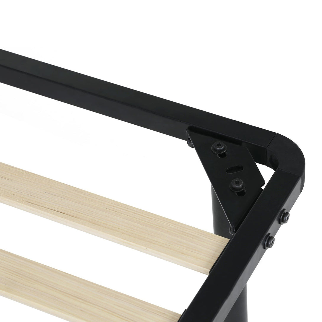 Graham King Single Metal Bed Frame - Black