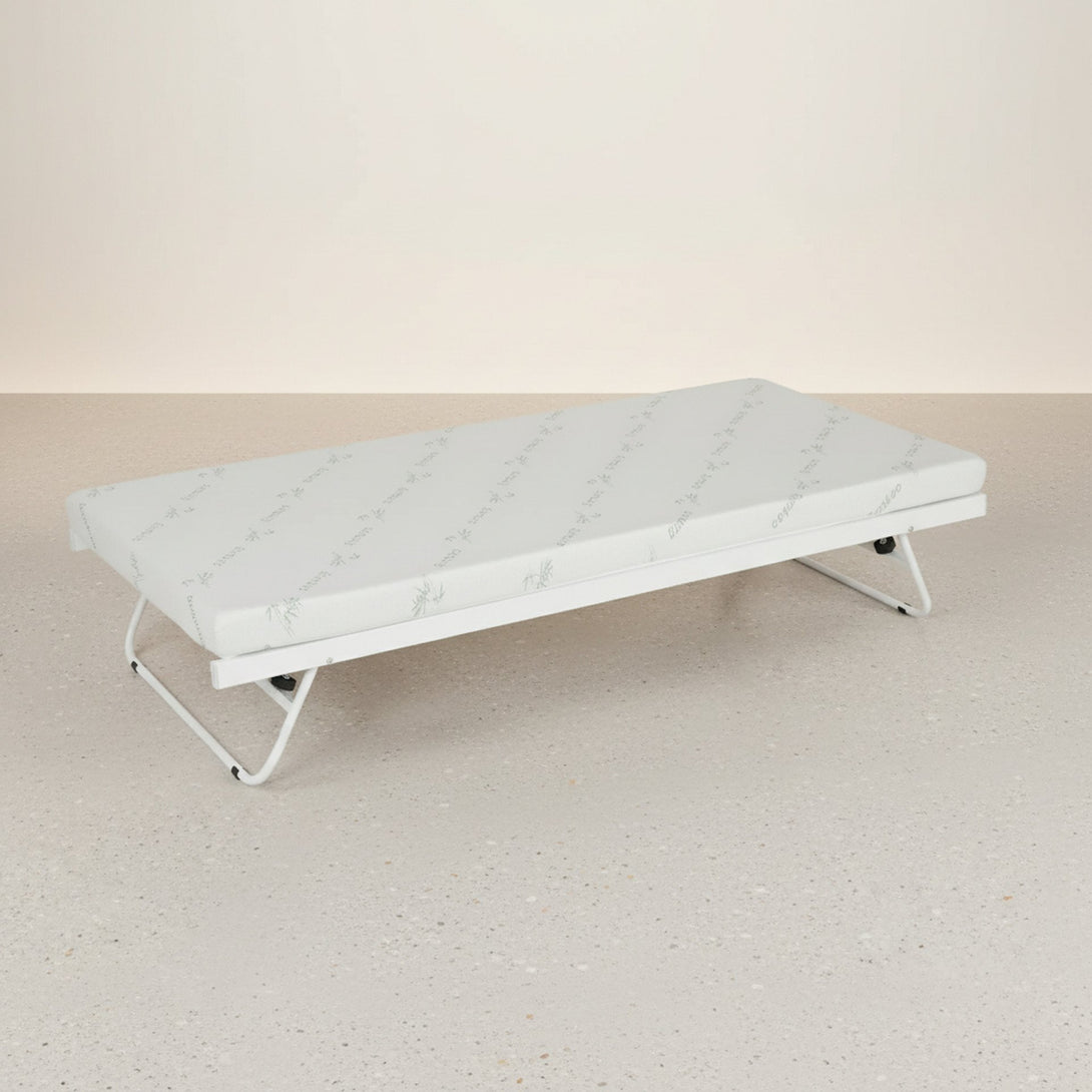 Hartz Single Metal Trundle Bed Frame - White