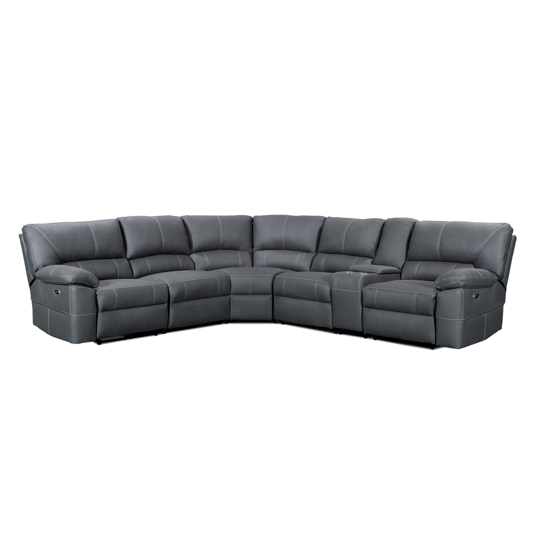 Kingston Electric Recliner Corner Sofa - Grey