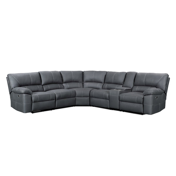 Kingston Electric Recliner Corner Sofa - Grey