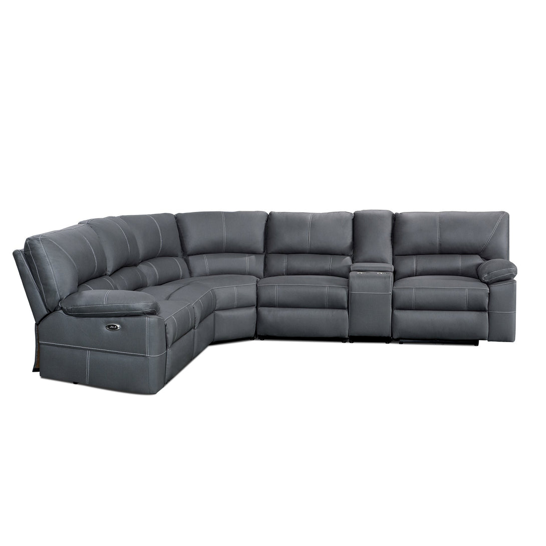 Kingston Electric Recliner Corner Sofa - Grey