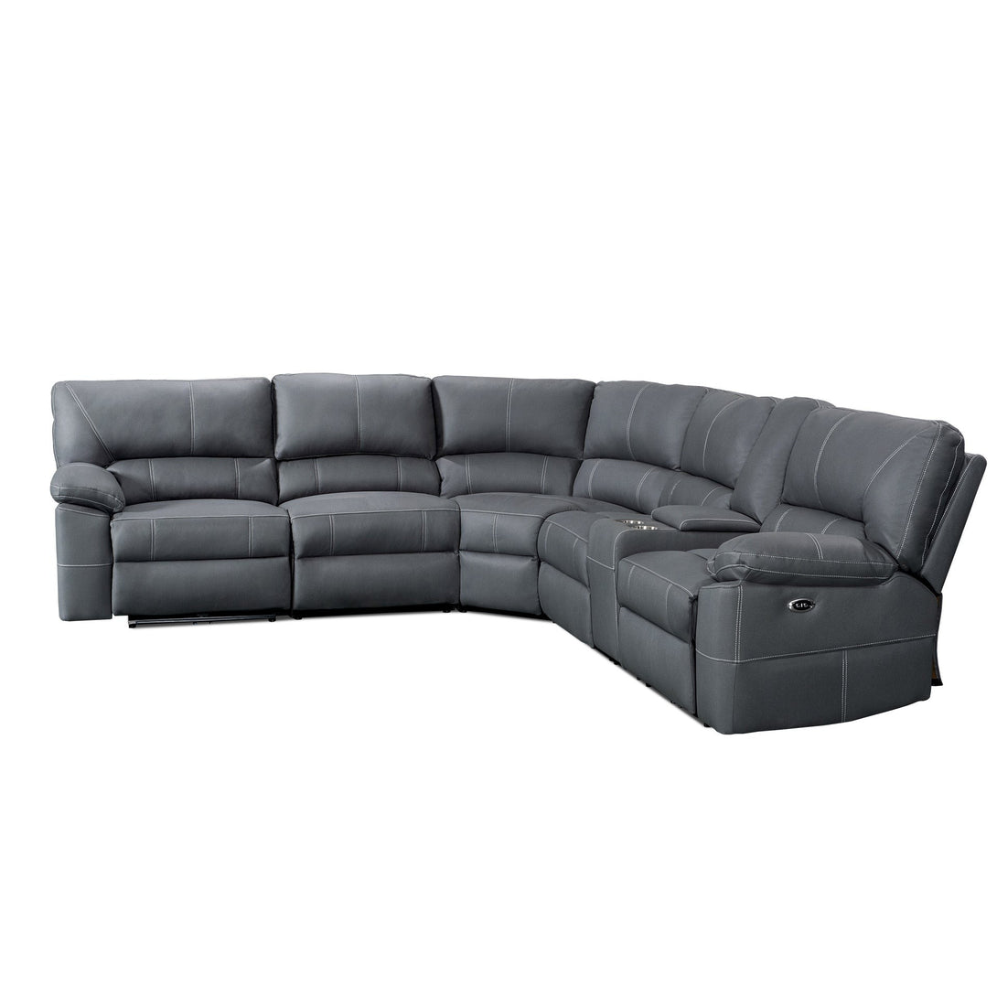 Kingston Electric Recliner Corner Sofa - Grey