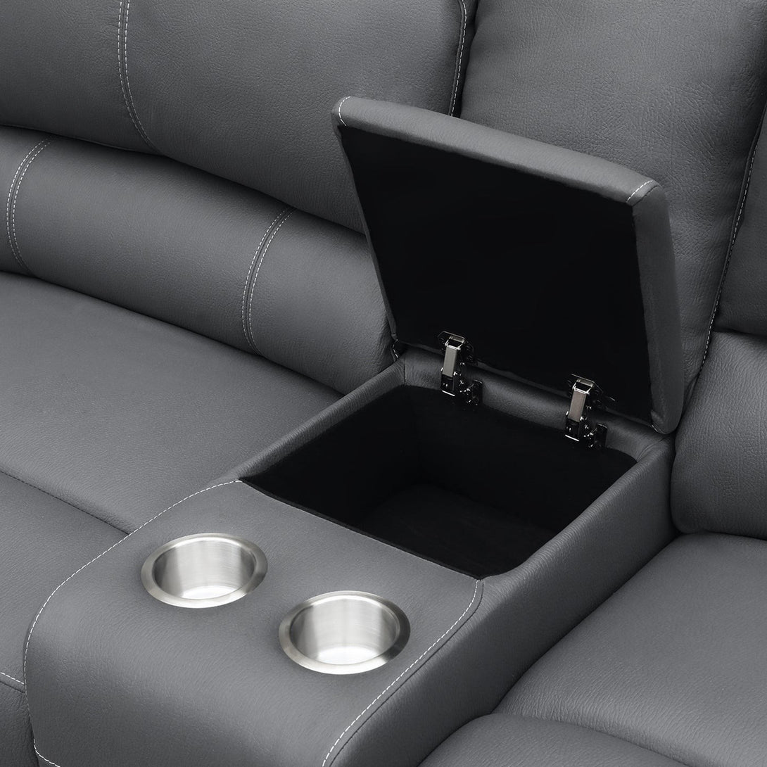 Kingston Electric Recliner Corner Sofa - Grey