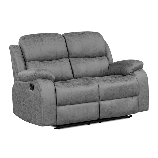 Wilson Manual 2 Seater Recliner Sofa - Grey