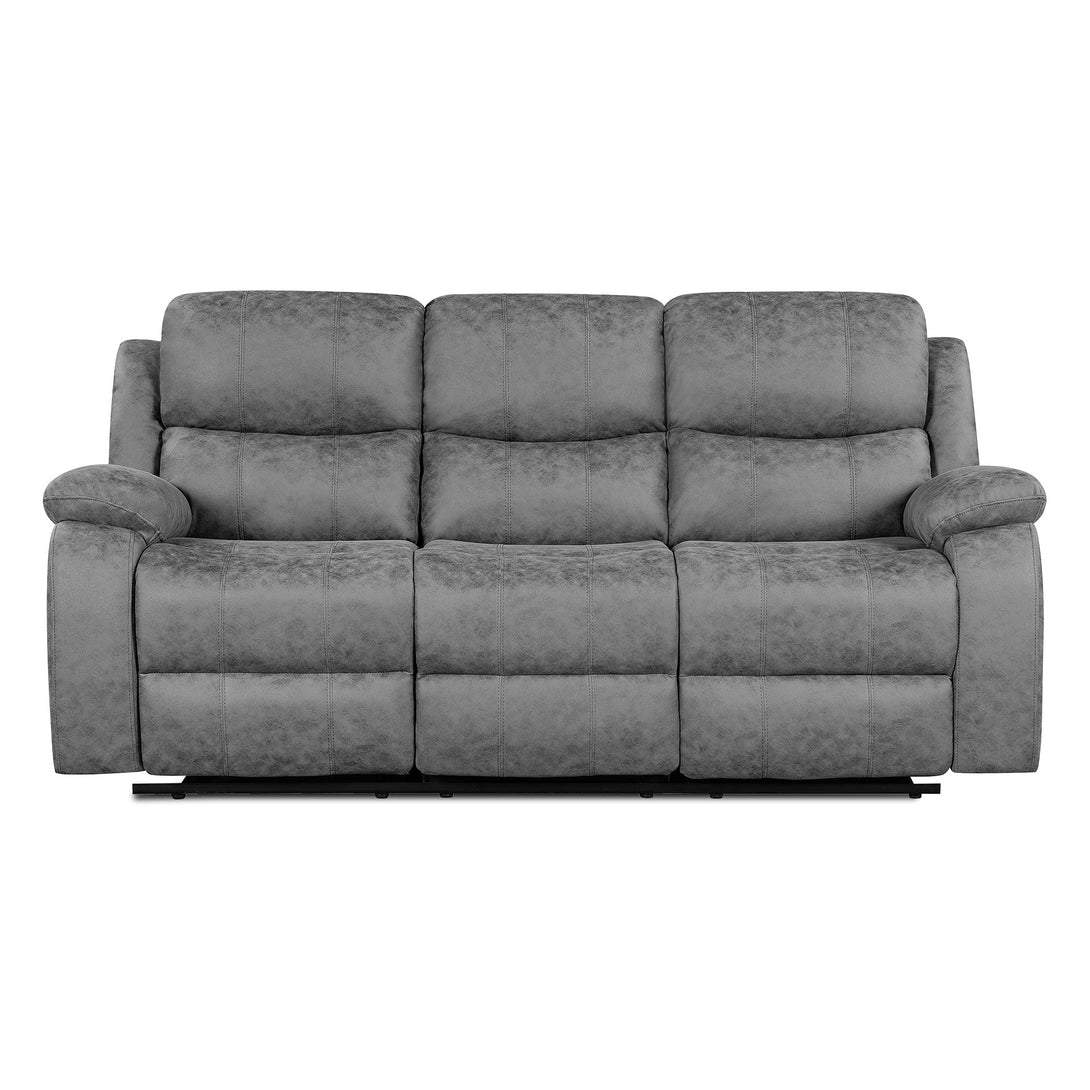 Wilson Manual 3 Seater Recliner Sofa - Grey