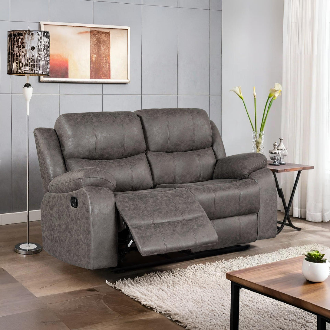 Wilson Manual 2 Seater Recliner Sofa - Brown