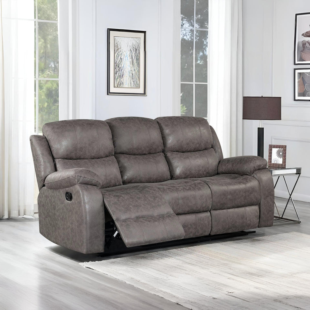 Wilson Manual 3 Seater Recliner Sofa - Brown