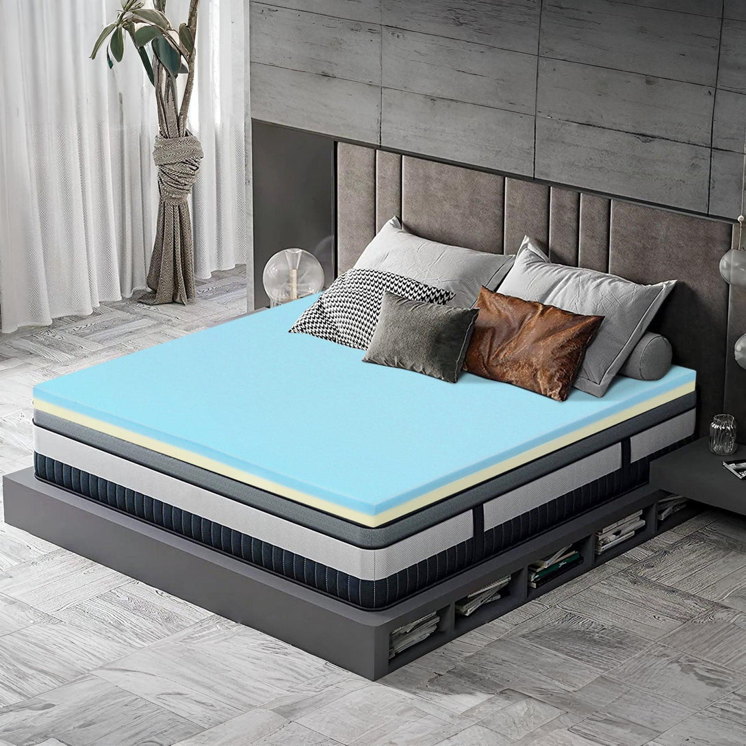 Dream Flip Dual Sided Memory Foam Mattress Topper - Super King