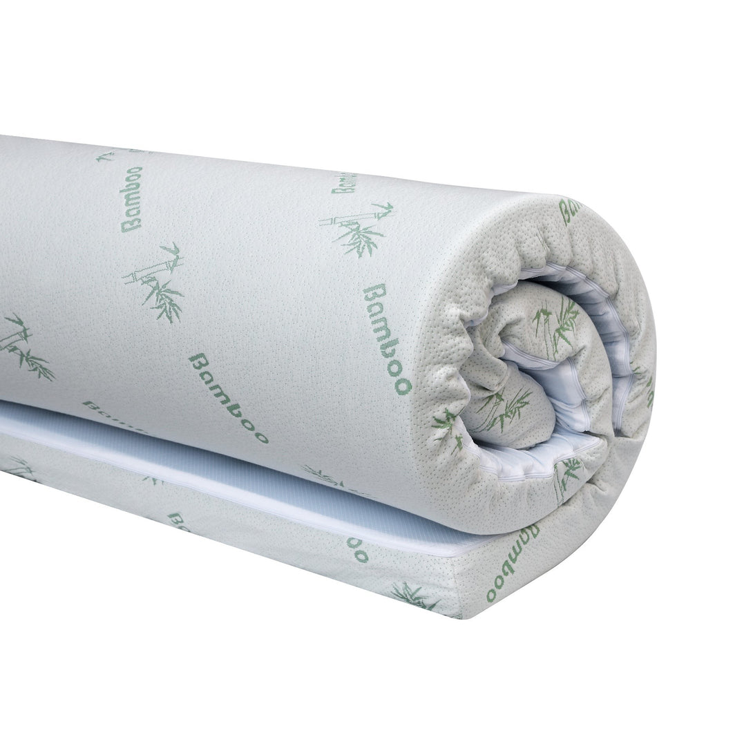 Comfort Plush Gel Memory Foam Mattress Topper - King Single