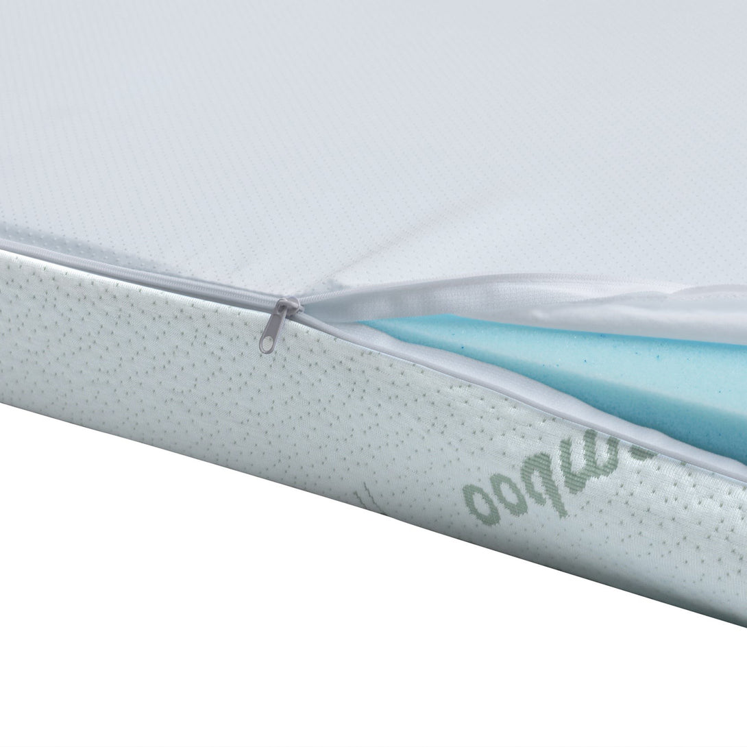 Comfort Plush Gel Memory Foam Mattress Topper - King Single
