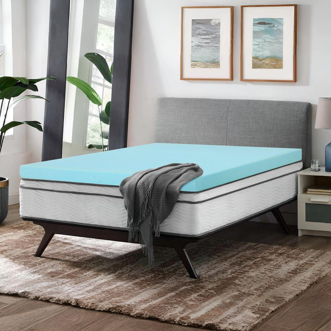 Comfort Plush Gel Memory Foam Mattress Topper - Double