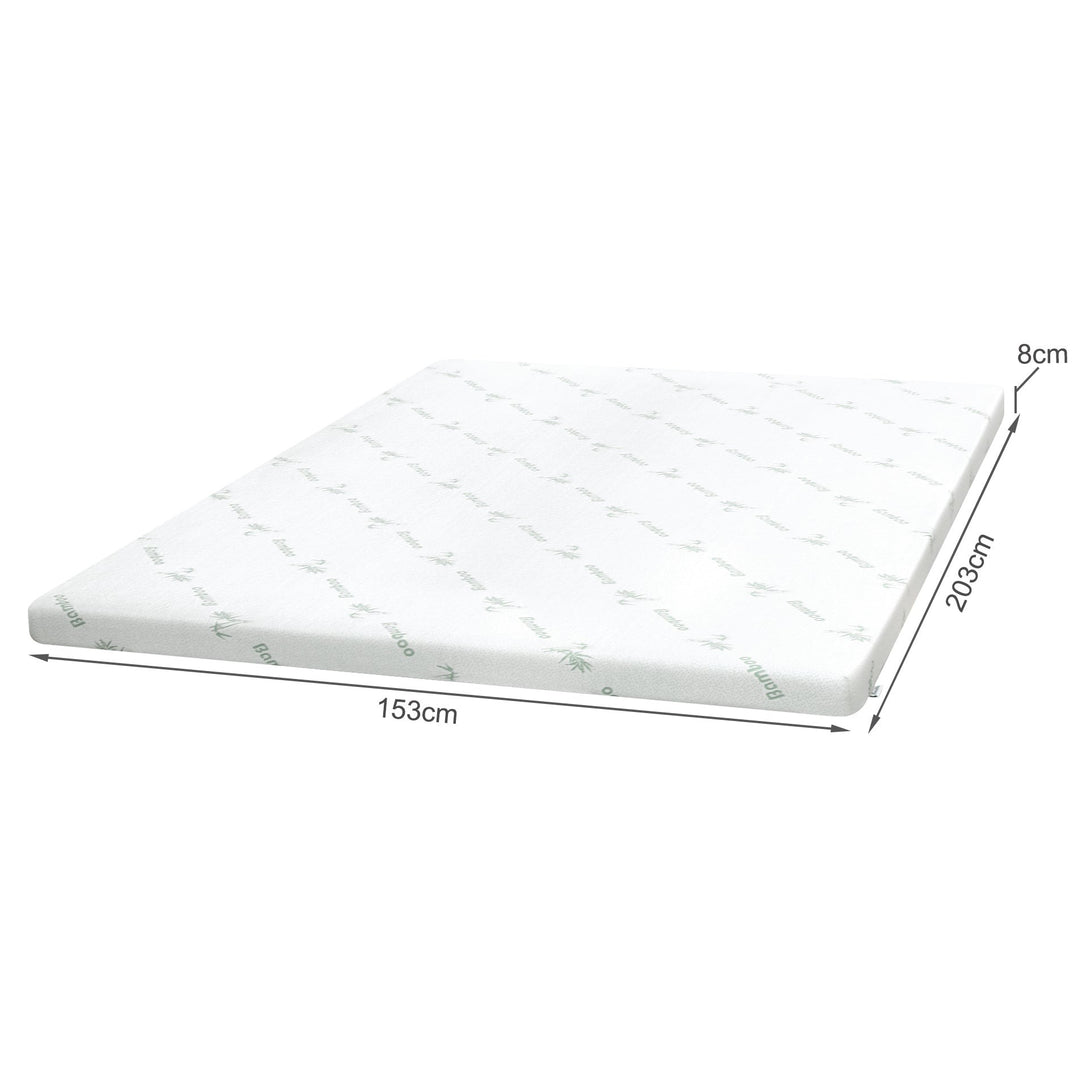 Comfort Plush Gel Memory Foam Mattress Topper - Queen