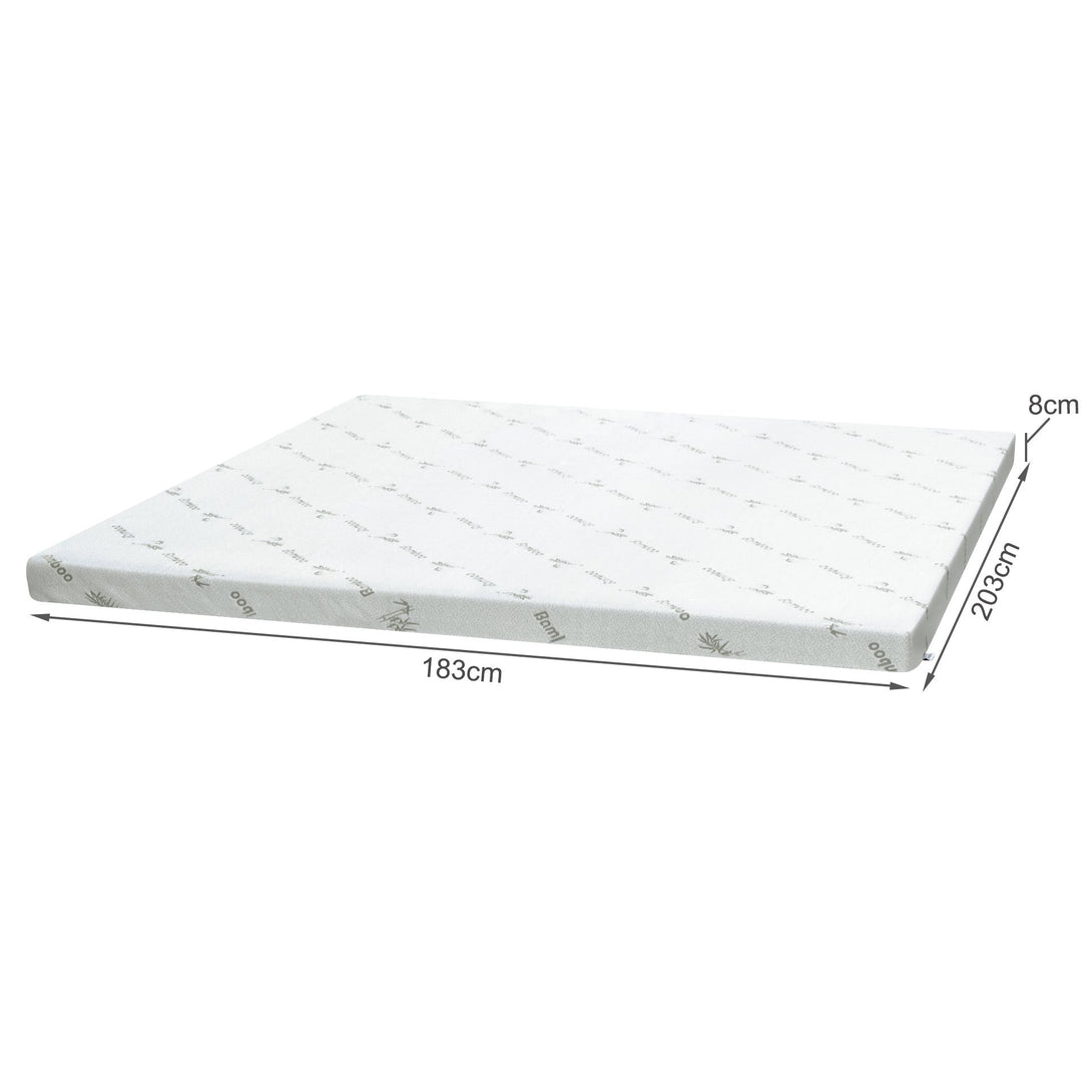 Comfort Plush Gel Memory Foam Mattress Topper - Super King