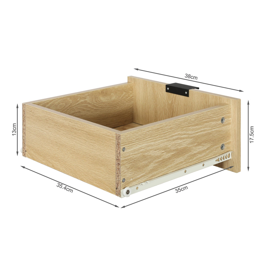 Crovo Wooden 6 Drawers Lowboy - Natural