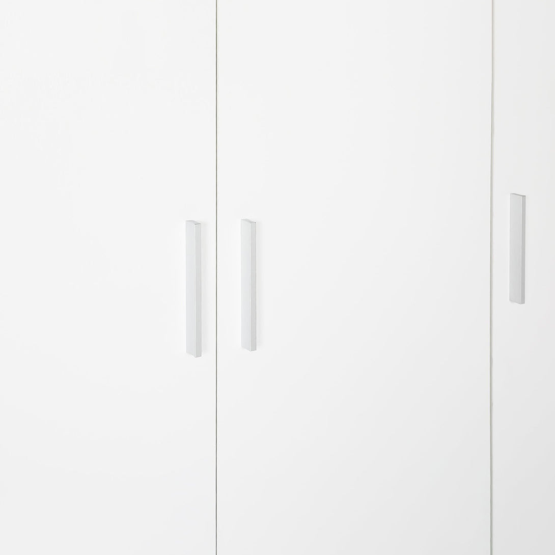 Harris 3 Door Wardrobe with 3 Drawers - Oak+White