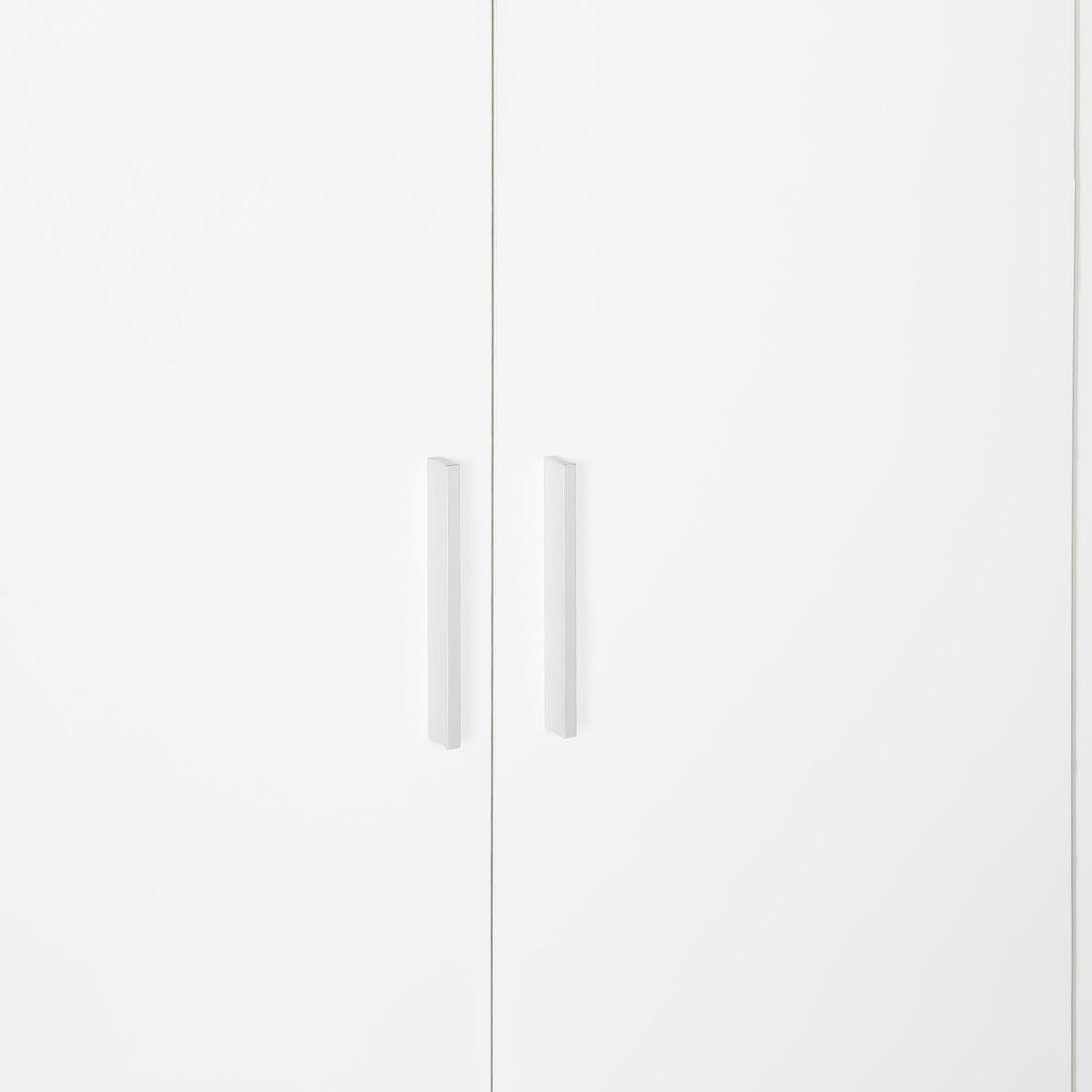  Harris 4 Door Wardrobe with 3 Drawers - Oak+White 