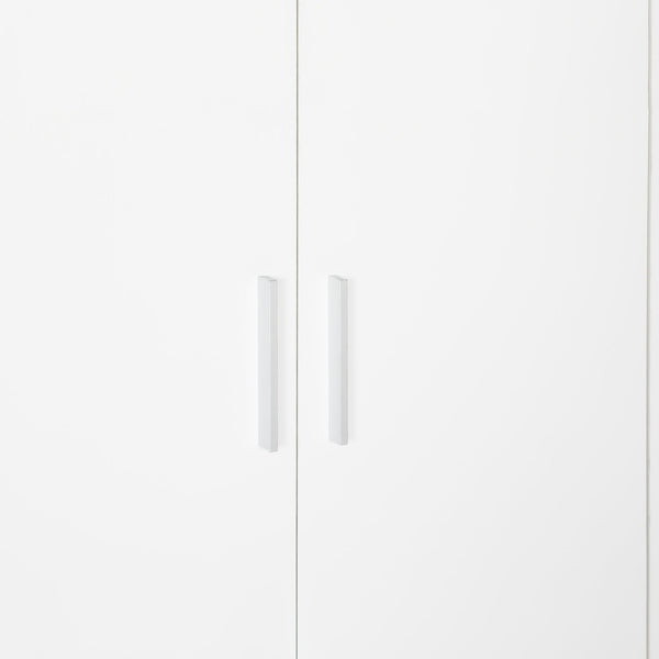  Harris 4 Door Wardrobe with 3 Drawers - Oak+White 