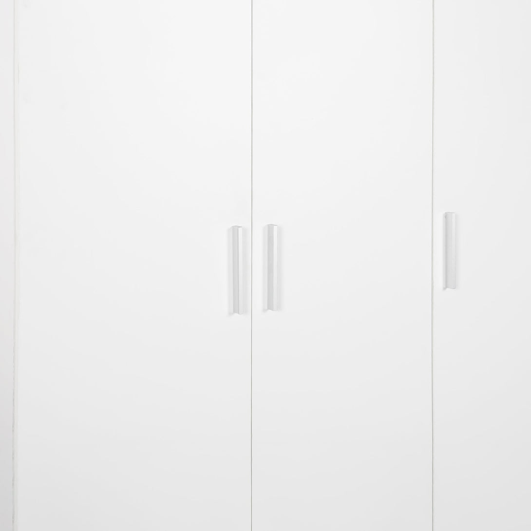 Tongass 3 Door Wardrobe with 3 Drawers - White