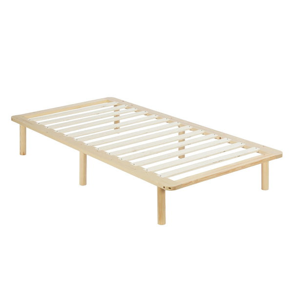 Ohio Single Wooden Bed Base - Natural