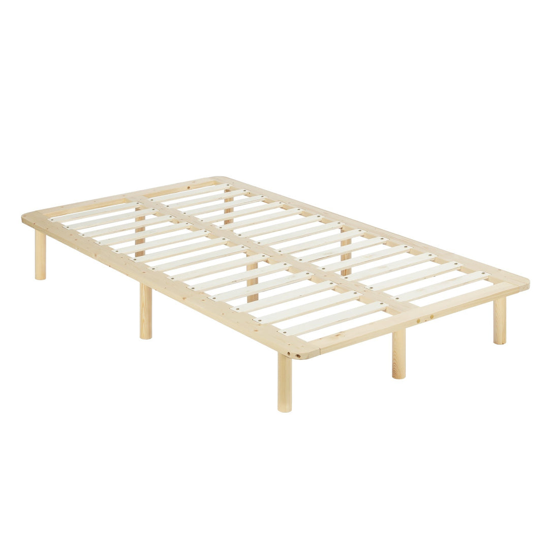 Ohio King Single Wooden Bed Base - Natural