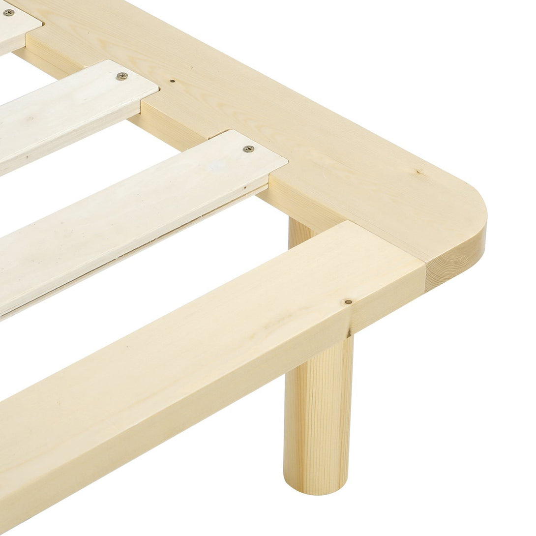 Ohio Queen Wooden Bed Base - Natural