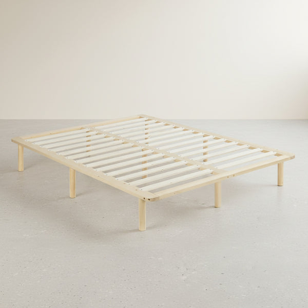 Ohio Queen Wooden Bed Base - Natural