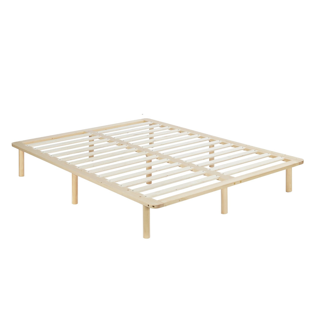 Ohio Queen Wooden Bed Base - Natural
