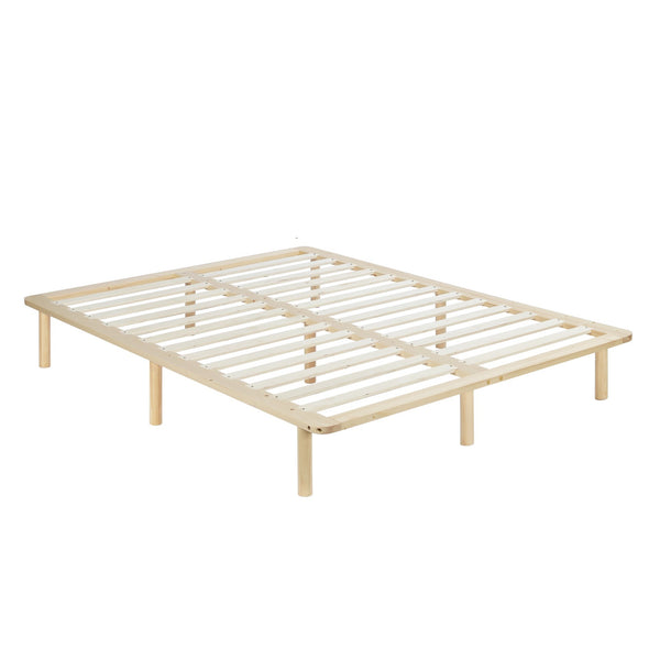 Ohio Queen Wooden Bed Base - Natural