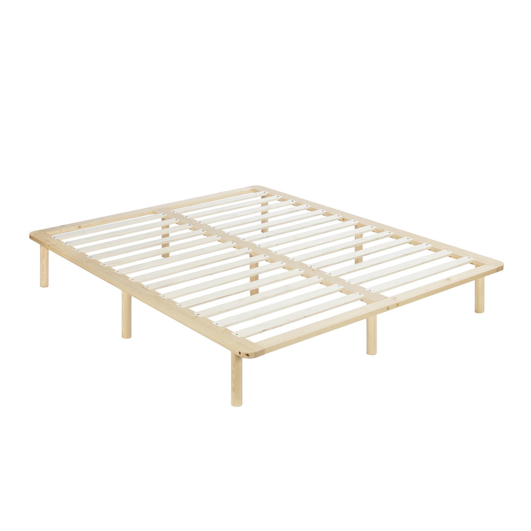 Ohio King Wooden Bed Base - Natural 