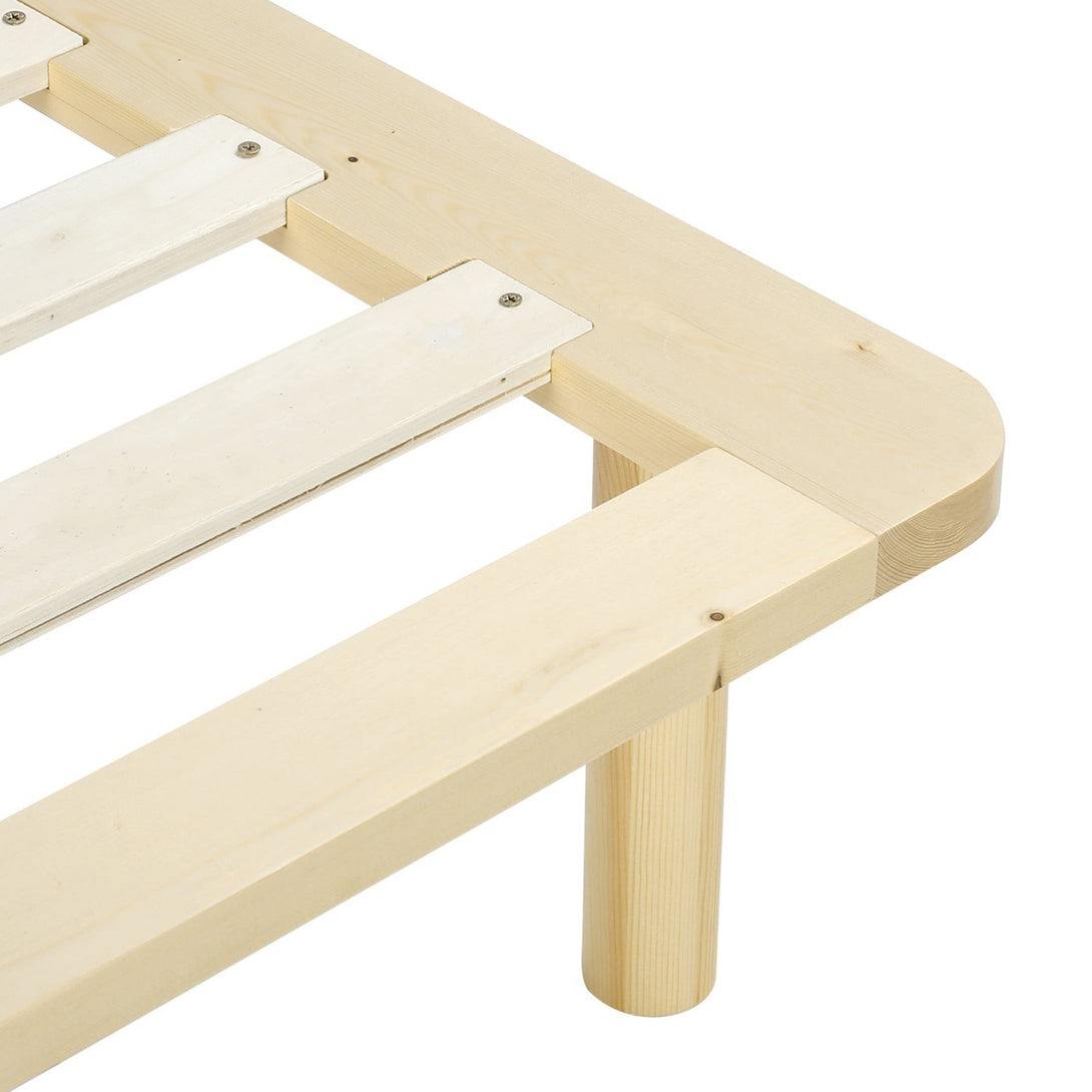 Ohio Super King Wooden Bed Base - Natural 