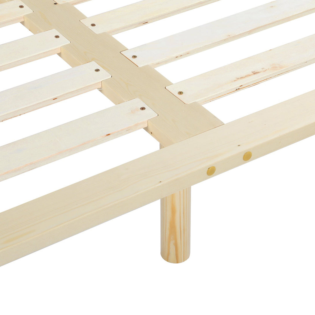 Ohio Super King Wooden Bed Base - Natural 
