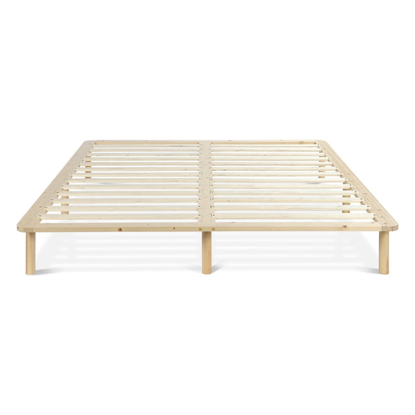 Ohio Super King Wooden Bed Base - Natural 