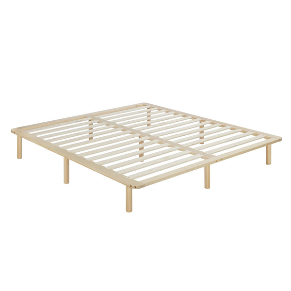 Ohio Super King Wooden Bed Base - Natural 