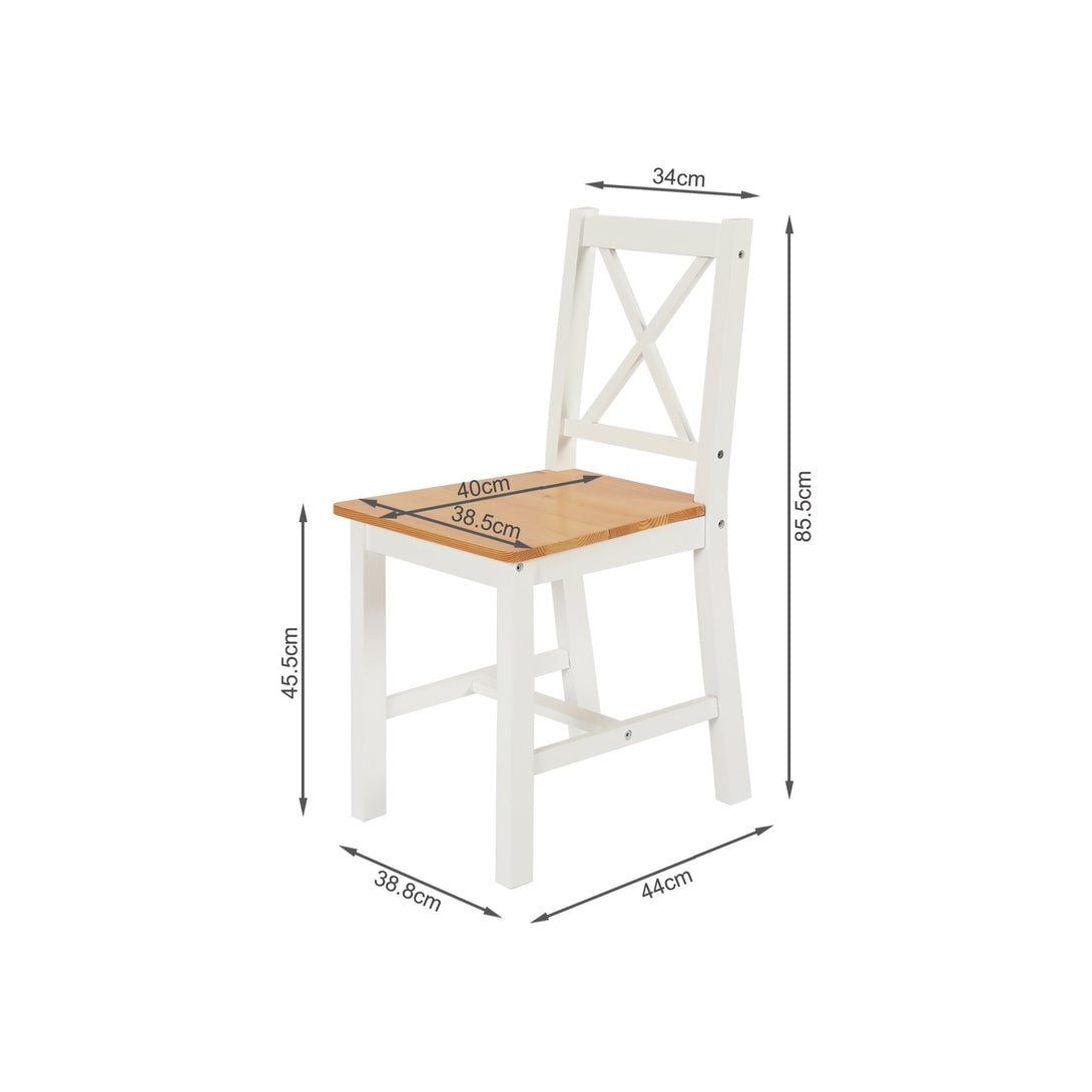 Palomo 5 Piece Dining Set - White