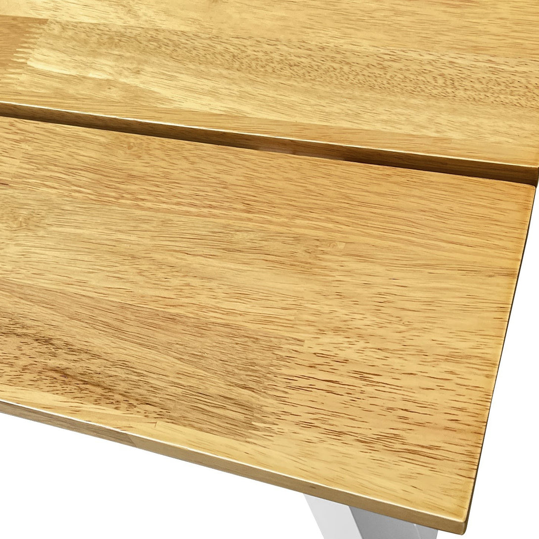 Bali Dining Bench Seat - Oak + White