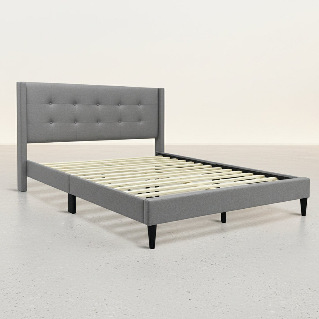 Sealy Queen Bed Frame - Light Grey