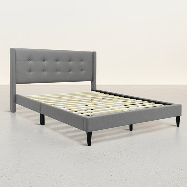 Sealy Queen Bed Frame - Light Grey