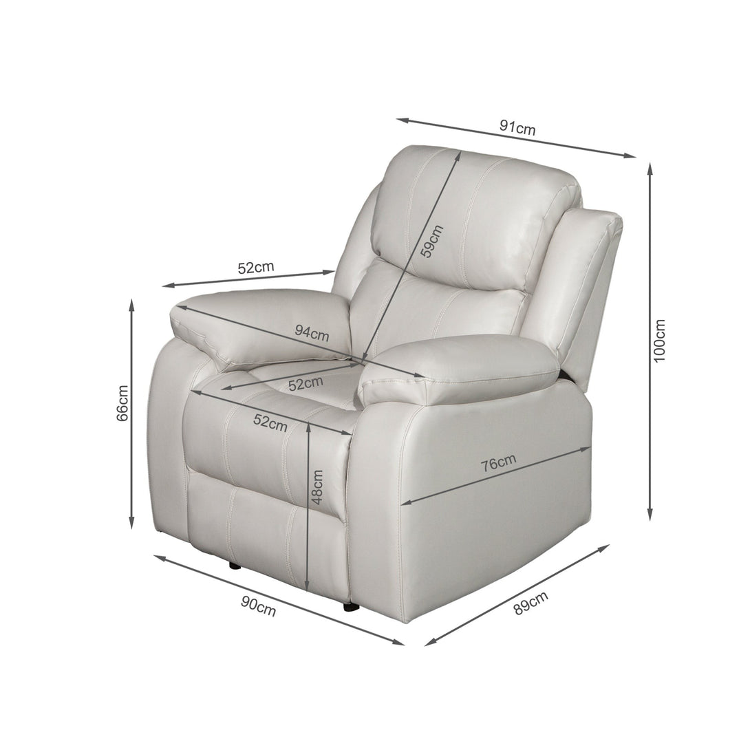 Wilson Manual Recliner Chair - Beige