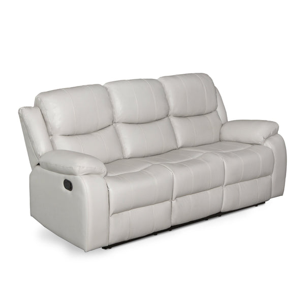 Wilson Manual 3 Seater Recliner Sofa - Beige
