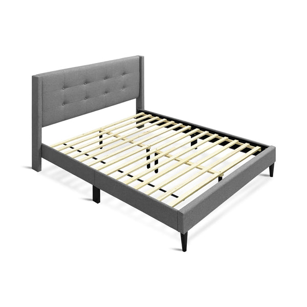 Sealy Double Bed Frame - Light Grey