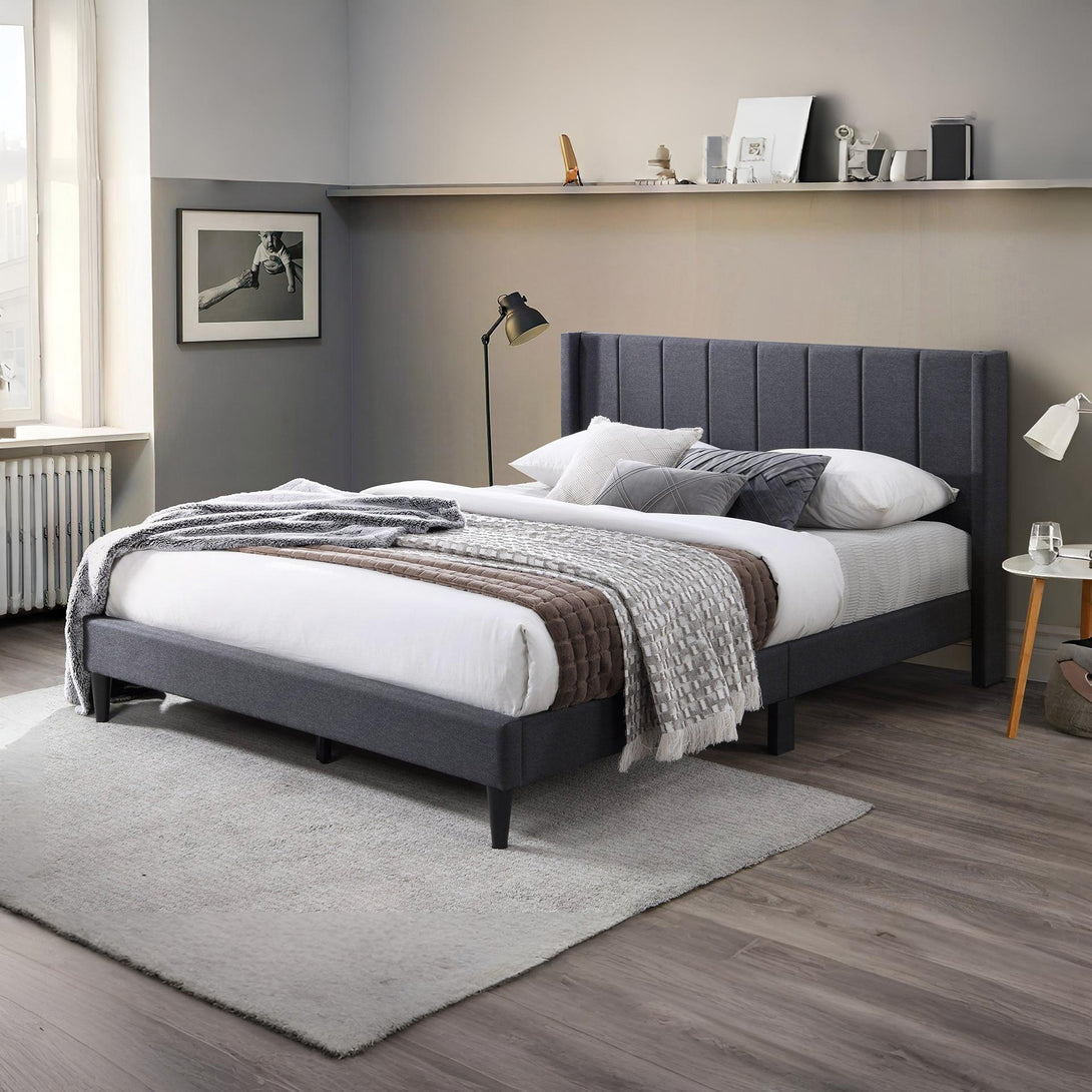 Careys Queen Bed Frame - Dark Grey