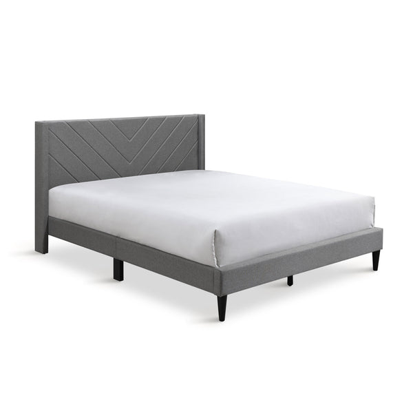Bassie Double Bed Frame - Light Grey