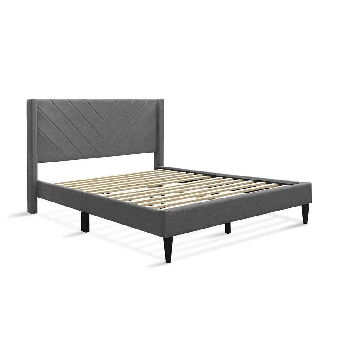 Bassie Double Bed Frame - Light Grey