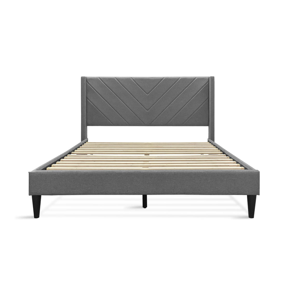Bassie Double Bed Frame - Light Grey