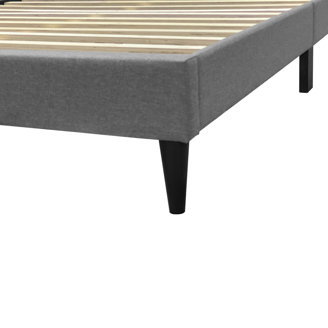 Bassie Queen Bed Frame - Light Grey