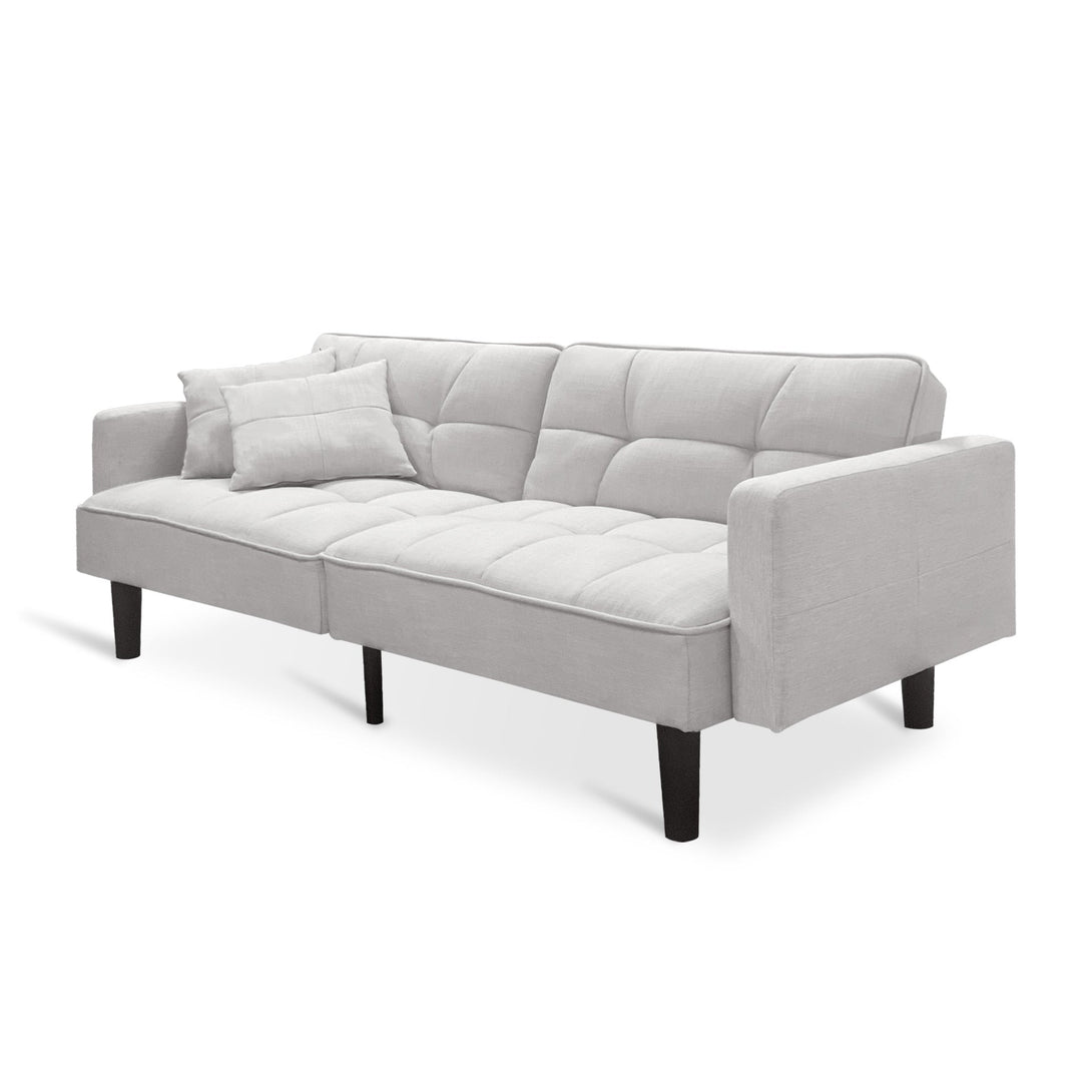 Boston 3 Seater Sofa Bed - Oat White