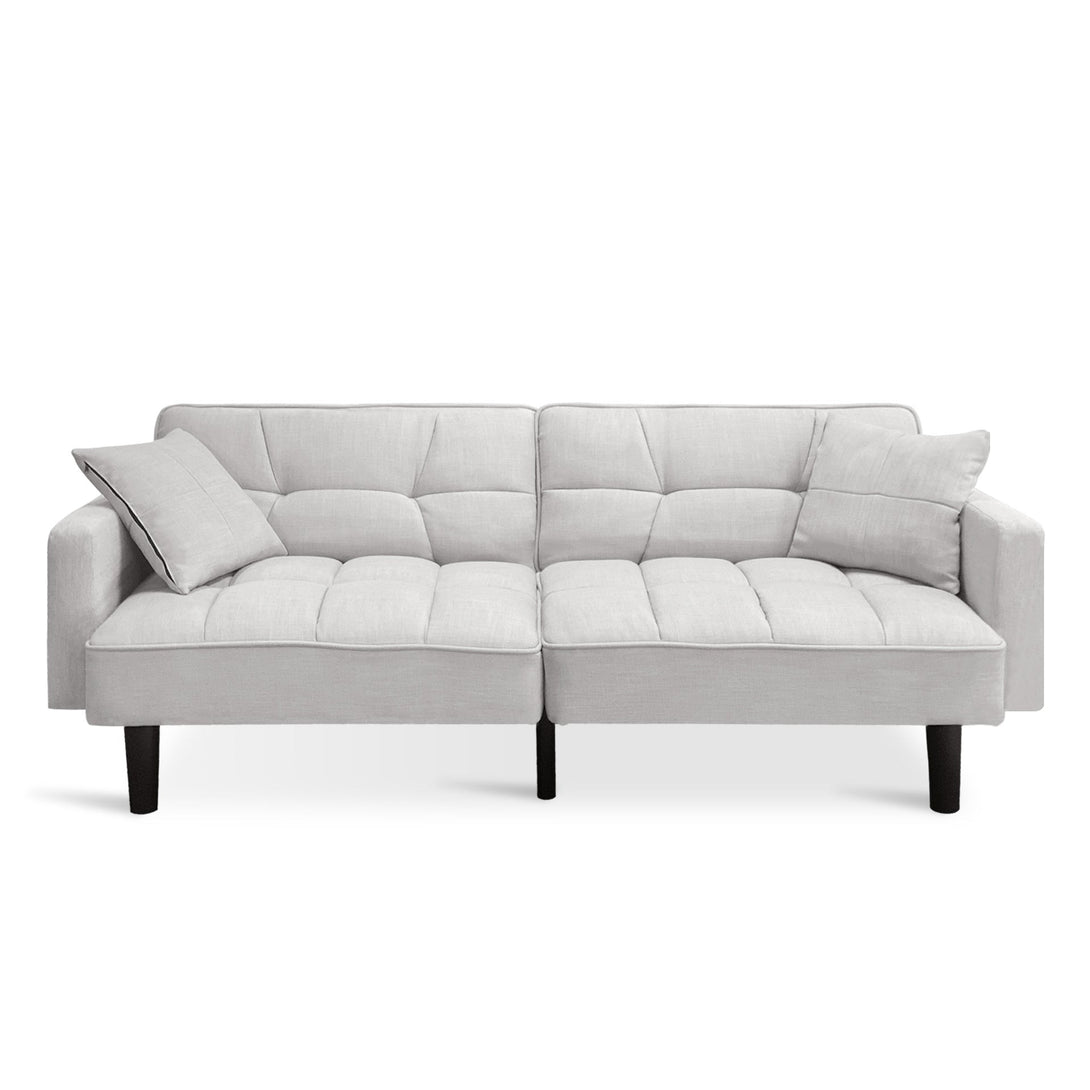 Boston 3 Seater Sofa Bed - Oat White