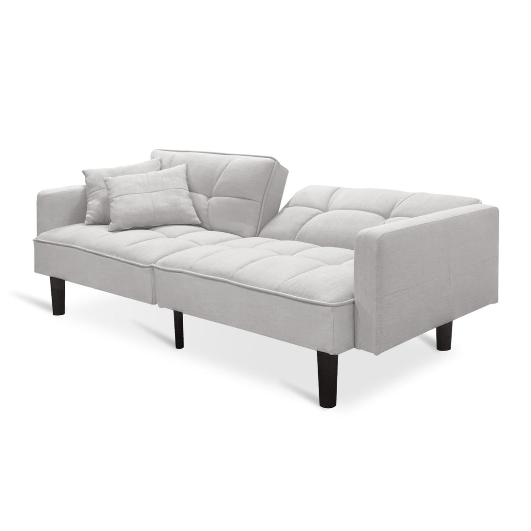 Boston 3 Seater Sofa Bed - Oat White