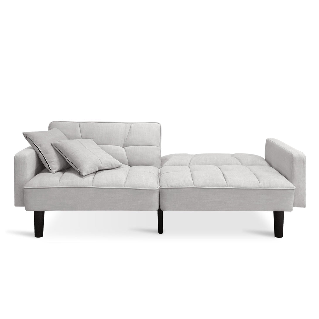 Boston 3 Seater Sofa Bed - Oat White